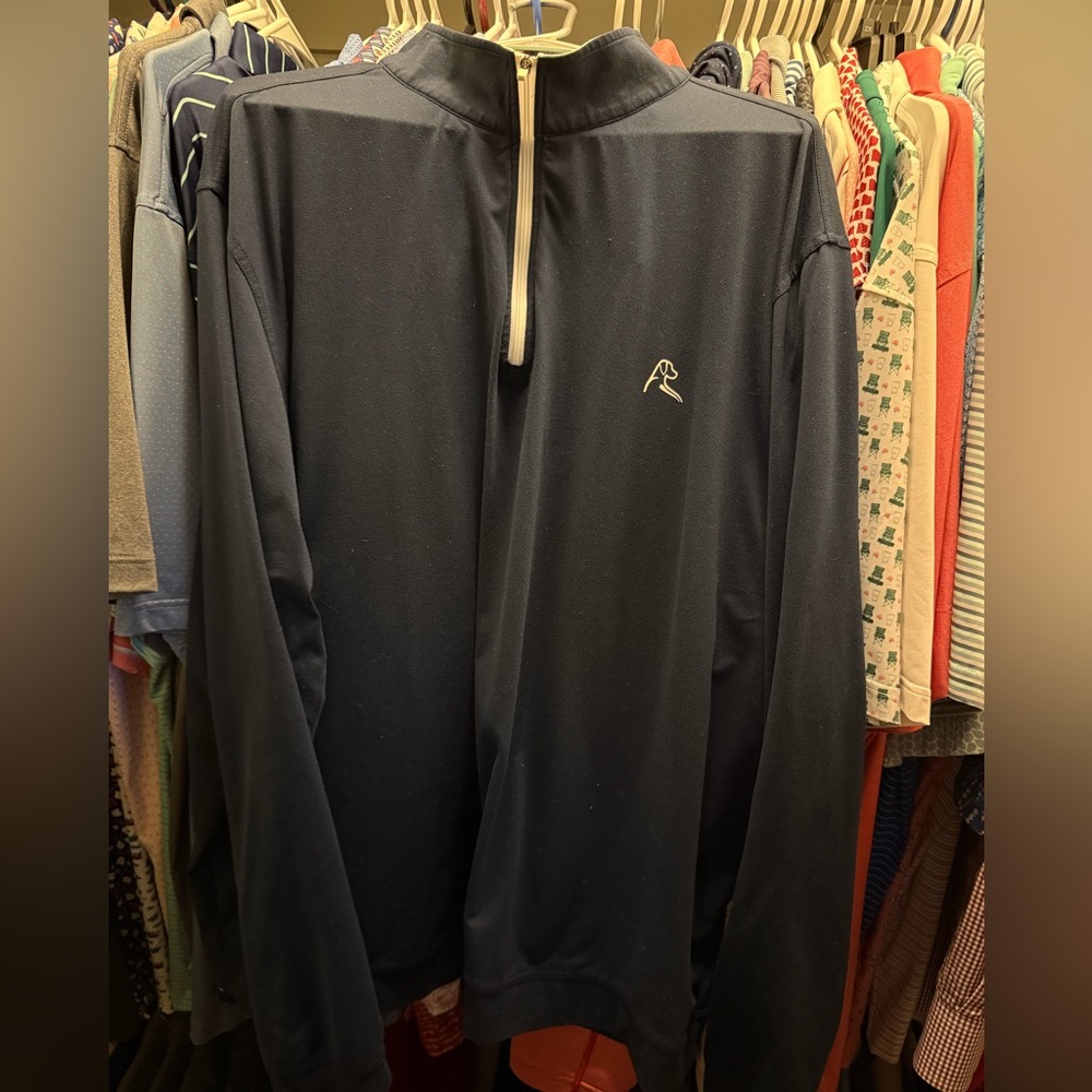 Rhoback Navy Quarter-Zip Pullover